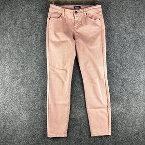 Buffalo Jeans Womens 6 Aubrey Mid Rise Stretch Super Soft Ankle Grazer Pink